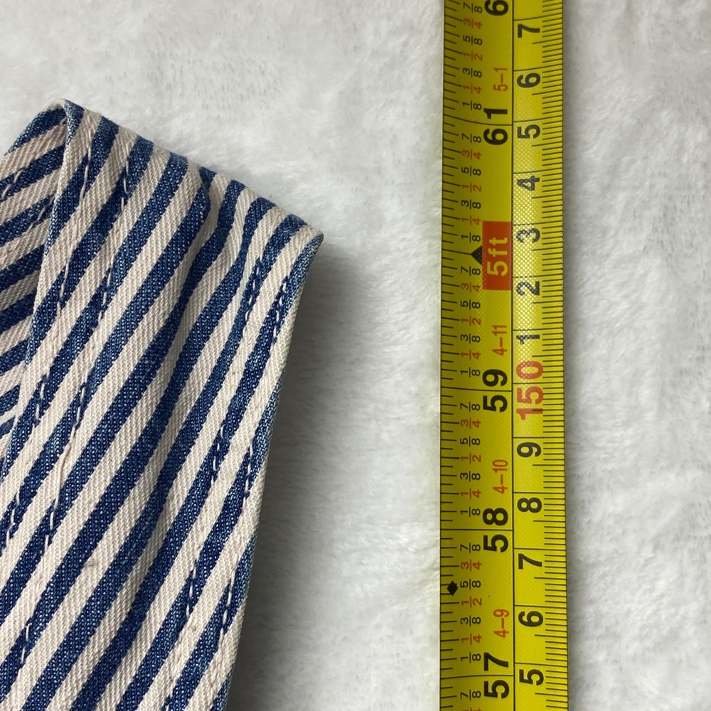 VTG 50s Big Smith Denim Striped Railroad Overalls Carpenter Bib Union Made USA - Picture 10 of 16
